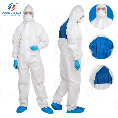 Microporous Coverall with SMS Back